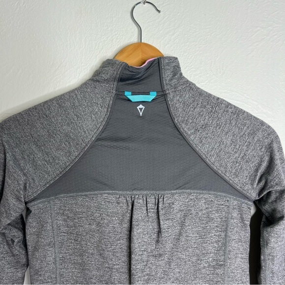 IVIVVA Girls Reversible Zip-Up Jacket Gray Teal Full Zip Pockets Activewear 10 - Picture 8 of 16